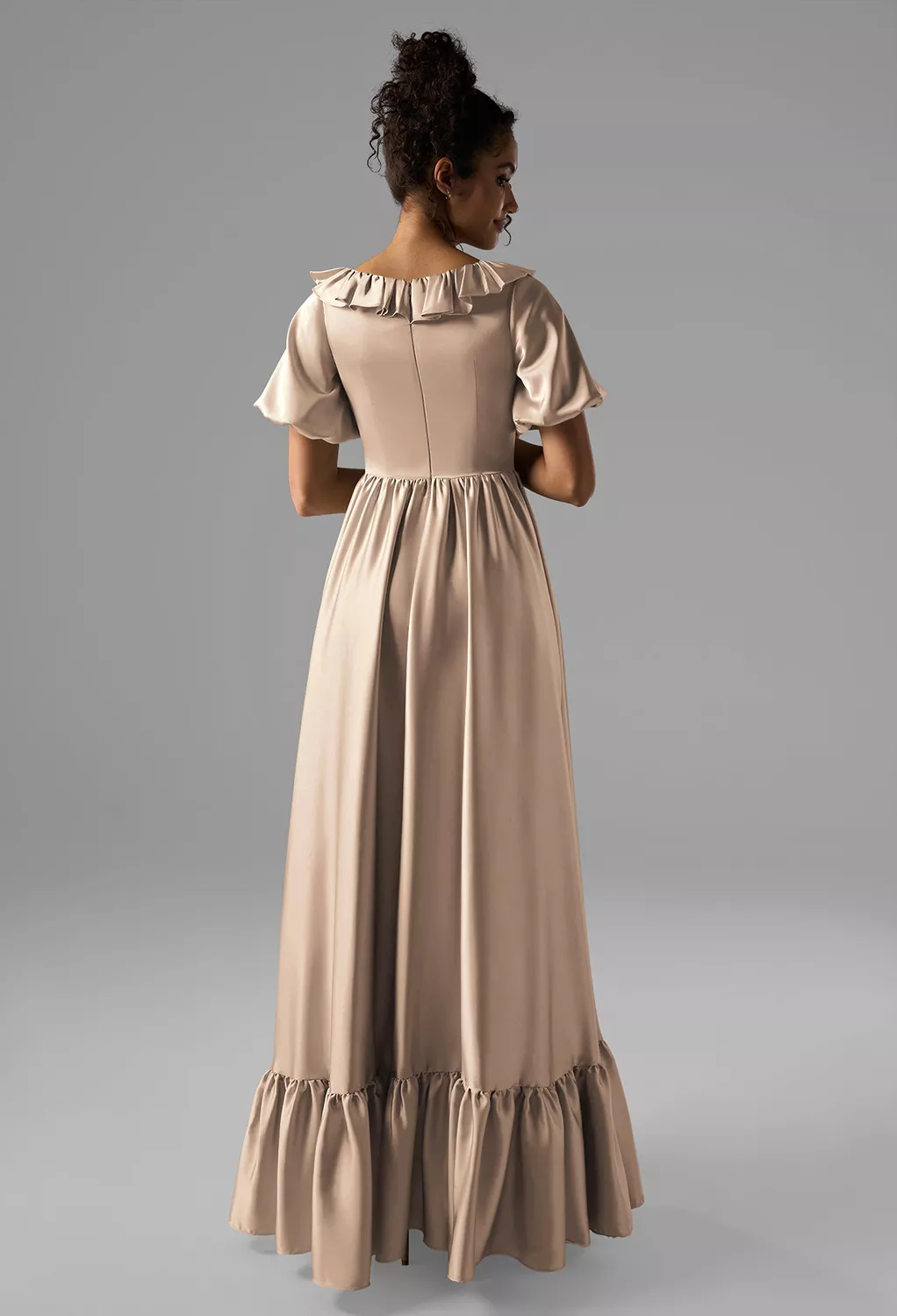 AW Sumayyah Taupe  Bridesmaid Dresses